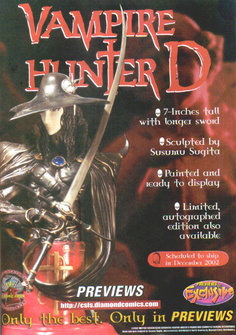 Vampire Hunter D: Bloodlust, It's the spookiest time of the year so it's  only fitting that the next weekly special offer at our AllTheAnime online  shop is for the classic film